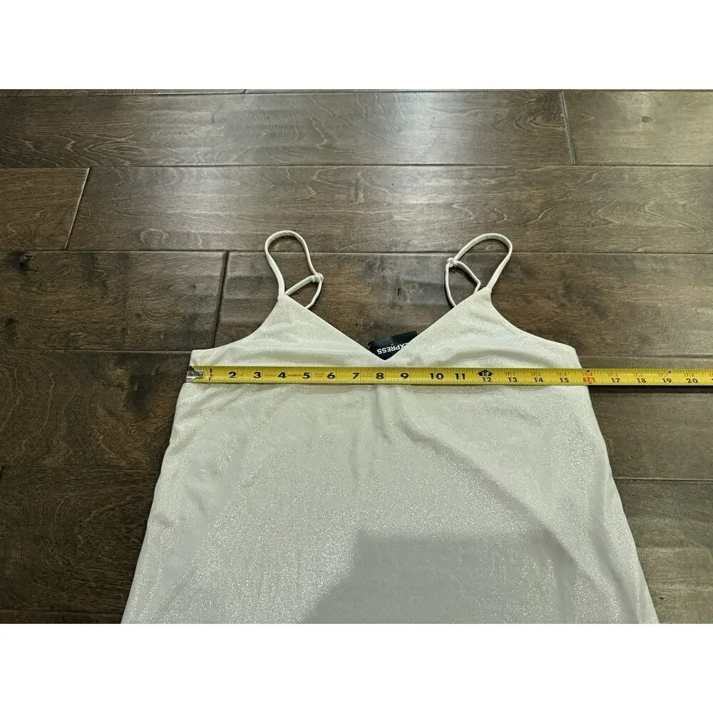 Express Womens White Stretched Cami Tank Top Size XS NWT NEW - Picture 8 of 8